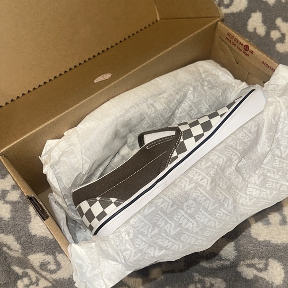 Vans Classic Slip-on Theory/Checkerboard Sneakers “Off the Wall” New 😍 - Picture 10 of 17